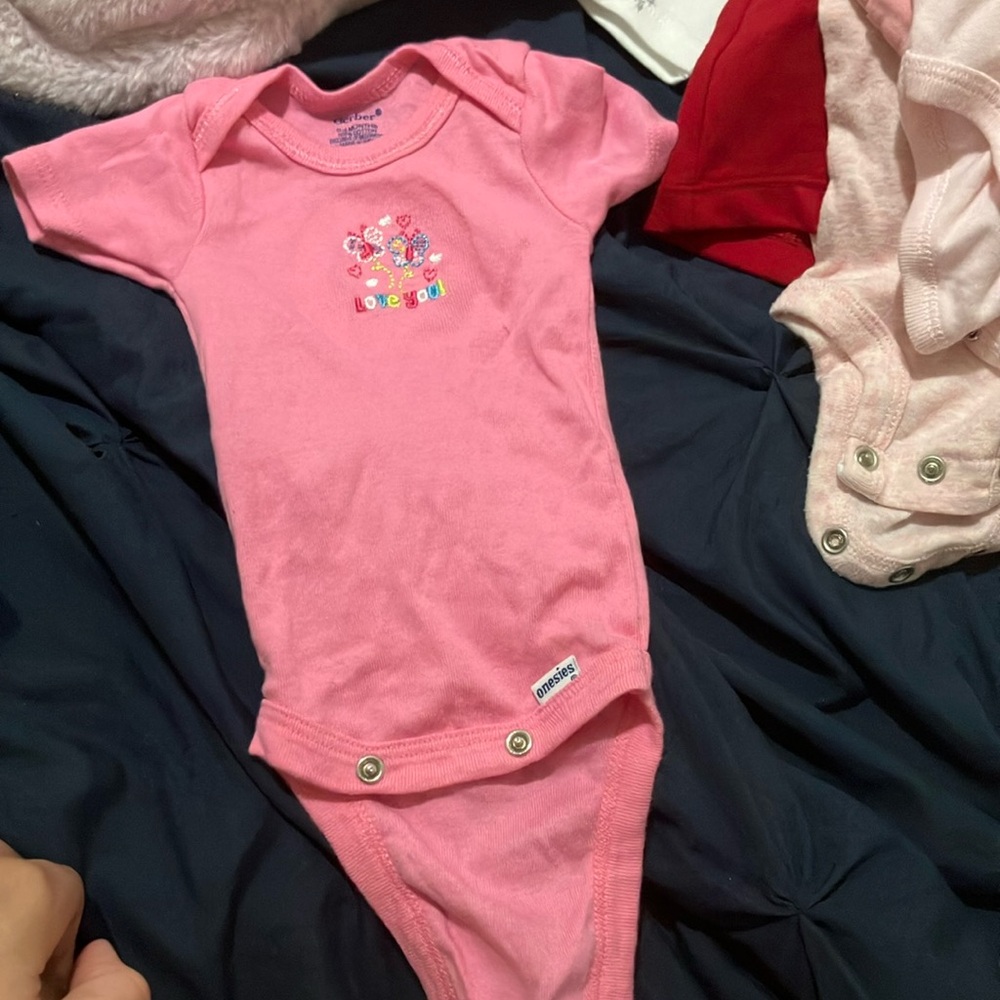 Disney Pink Baby Onesie